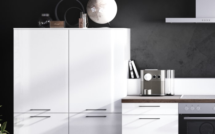 Einbauküche Perfect  Brillant, Hochglanz polarweiß, inkl. Siemens Elektrogeräte-03