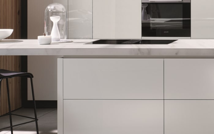 Einbauküche AV 2130, Hochglanz weiß, inkl. Siemens Elektrogeräte-03