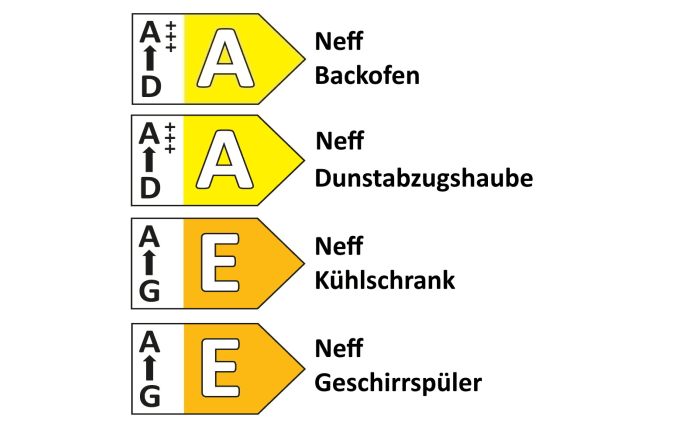 Einbauküche Roma, schwarz, inkl. Neff Elektrogeräte-05