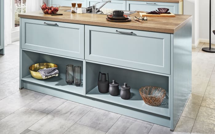 Einbauküche Bristol, Eukalyptus Esche Lack, inkl. Bosch Elektrogeräte-04