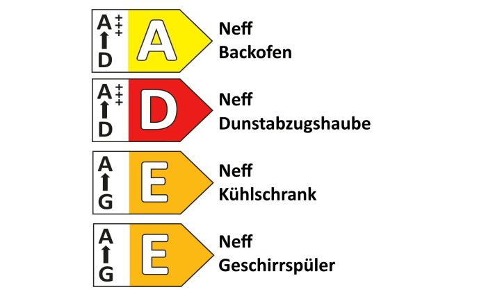 Einbauküche Roma, weiß ultramatt, inkl. Neff Elektrogeräte-03