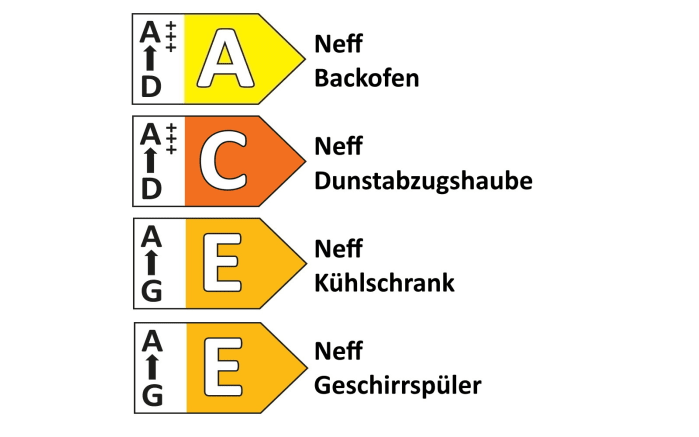 Einbauküche Calgary, Samteiche schwarz Nachbildung/Samteiche greige Nachbildung, inkl. Neff Elektrogeräte-06