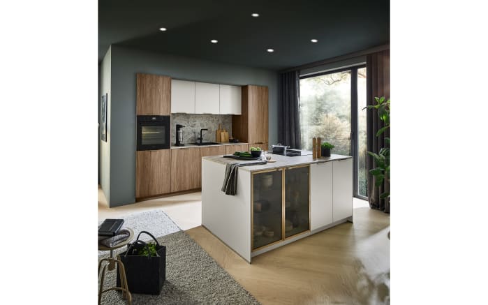 Einbauküche Toronto/Perfect Soft, Ulme/Mocca, inkl. AEG Elektrogeräte-05