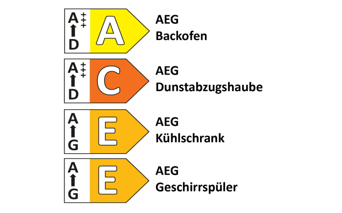 Einbauküche Chorin, Lack magnolia, inkl. AEG Elektrogeräte-07