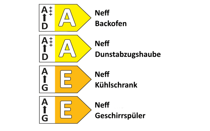 Einbauküche Lenzen/Sunta/Esilia, schwarzbeton/jadegrün, inkl. Neff Elektrogeräte-05