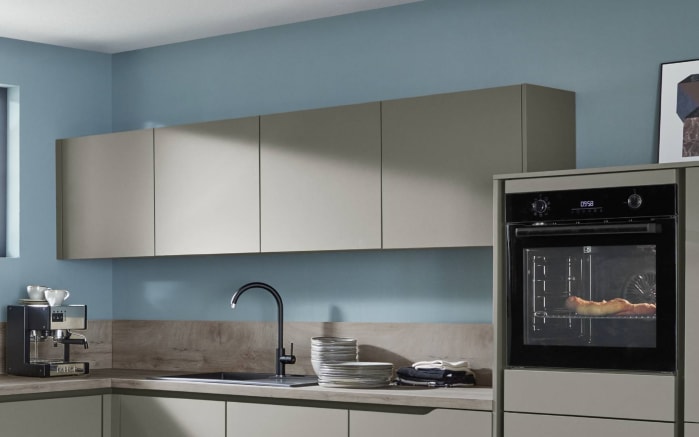 Einbauküche Esilia, taupegrau, inkl. Siemens Elektrogeräte-02