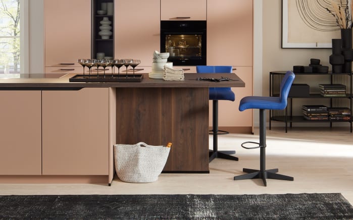 Einbauküche Sunta, koralle, inkl. Miele Elektrogeräte-03