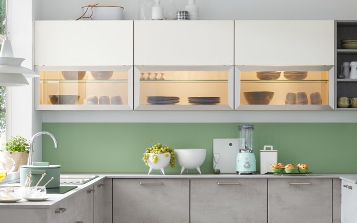 Einbauküche Rosian, Beton grau Nachbildung, inkl. Miele Elektrogeräte-03