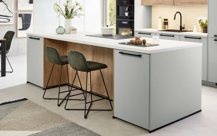 Einbauküche Sunta, jade, inkl. Siemens Elektrogeräte-03