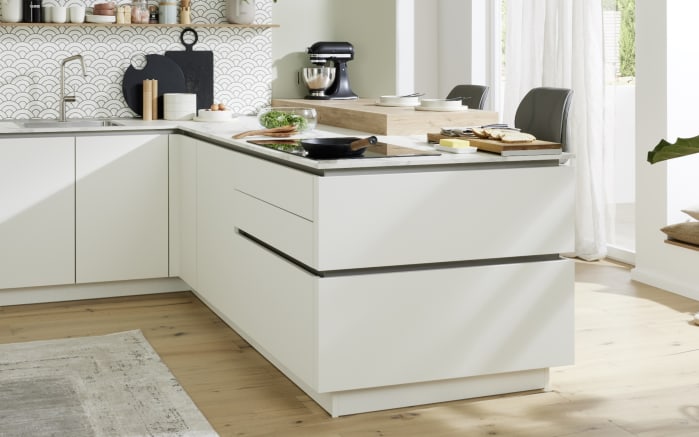Einbauküche Esilia, weiß, inkl. Siemens Elektrogeräte-02