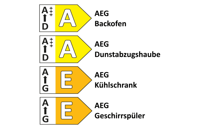 Einbauküche Stadum, Nussbaum Milano Nachbildung, inkl. AEG Elektrogeräte-06