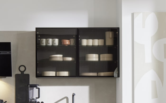 Einbauküche Stadum, Nussbaum Milano Nachbildung, inkl. AEG Elektrogeräte-02
