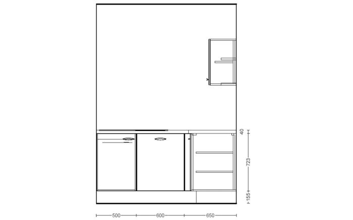 Einbauküche IP 1200, magnolienweiß, inkl. Privileg Elektrogeräte-06