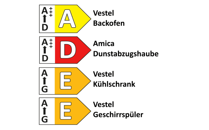 Einbauküche IP 1200 in weiß/Eiche hell Nachbildung, inkl. Elektrogeräte-03