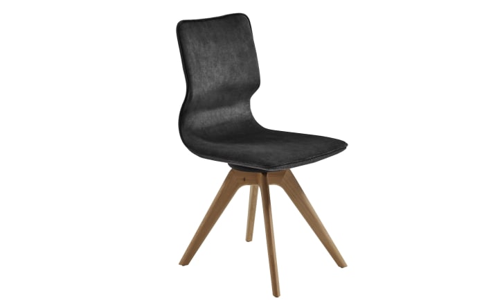 Stuhl WM 2140, dark grey / Wildeiche soft gebürstet massiv-01
