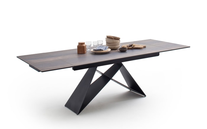 Esstisch Kobe, Holznachbildung barrique, inkl. ausziehbarer Tischplatte-03