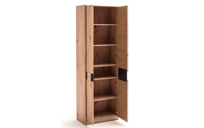 Garderobenschrank Argos, Balkeneiche-Nachbildung-02