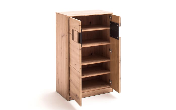 Schuhkommode Argos, Balkeneiche-Nachbildung-03