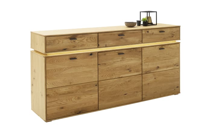 Sideboard Como, Wildeiche geölt massiv, Wildeiche furniert, inkl. LED-Korpusbeleuchtung-01