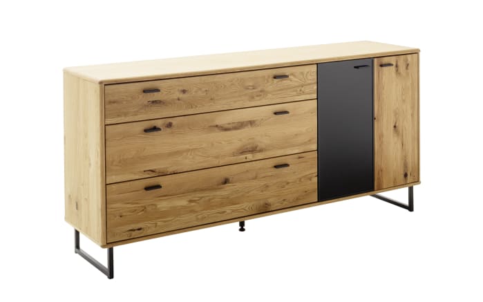 Sideboard Arezzo, anthrazit, Wildeiche geölt massiv-01