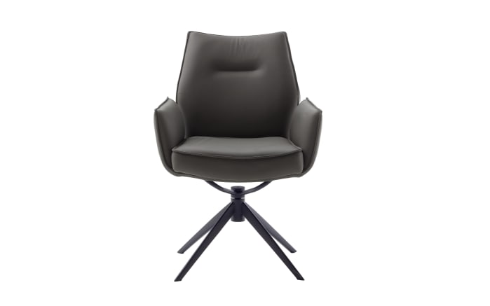 Stuhl Assento, Leder/anthrazit-02