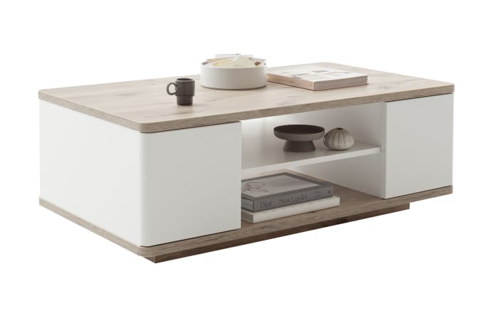 Couchtisch Palermo, weiß/Viking Oak Nachbildung-04