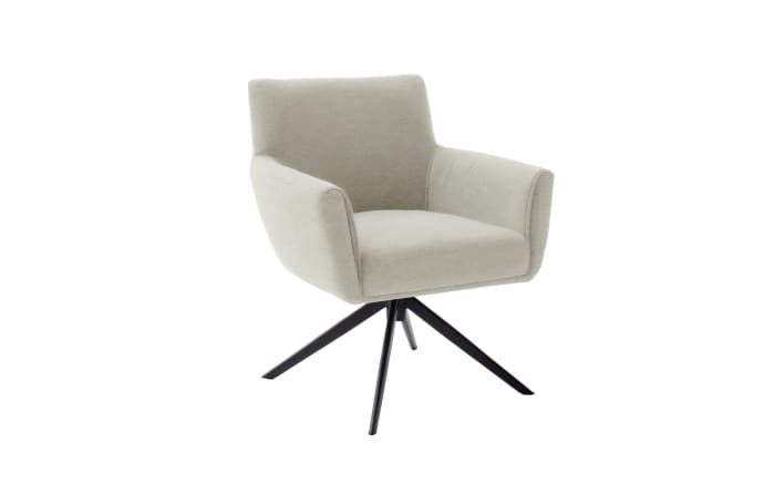 Armlehnstuhl Wilson, creme, inkl.360° Drehfunktion