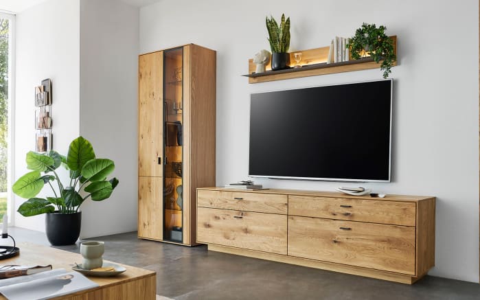 Wohnwand Olvera, teilmassive Asteiche-01