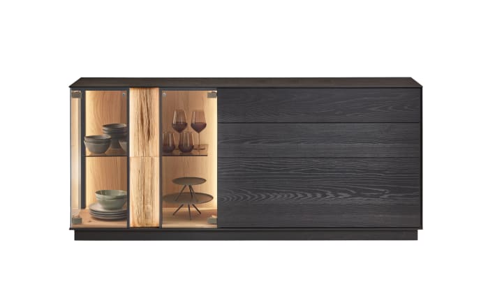 Sideboard Kilva, Kernesche massiv anthrazit gebeizt-02