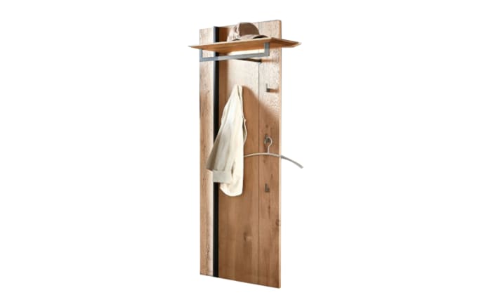 Wandgarderobe Velko, Kerneiche Umato/Riffholz-01