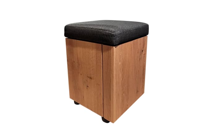 Sitzhocker Velko, Holz/schwarz-01