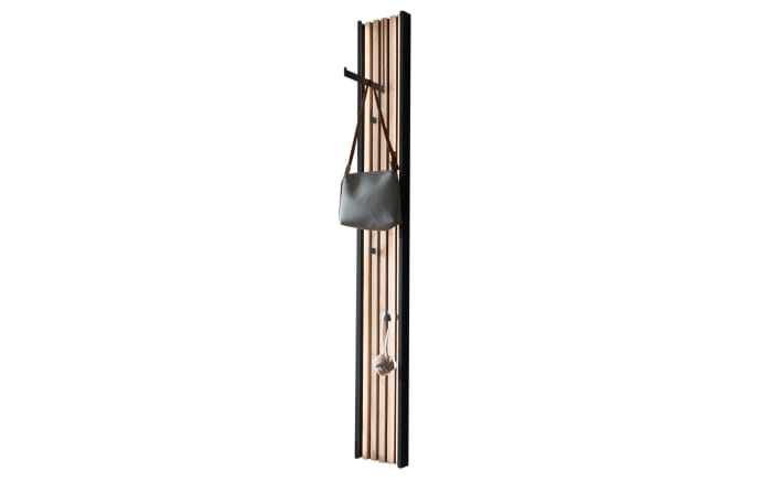 Wandgarderobe Salvo, Kerneiche/anthrazit, 190 cm, inkl. Beleuchtung-01
