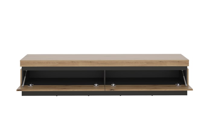 TV-Unterteil Corte, Eiche-Nachbildung/grau, inkl. Push to Open Funktion -02
