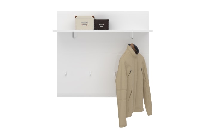 Garderobenpaneel Merano, weiß, 96 cm -03