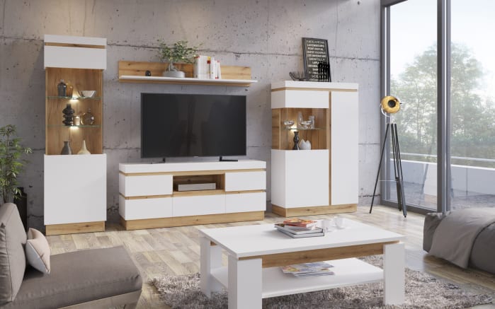 Couchtisch Calabria, Eiche-Nachbildung/weiß-03