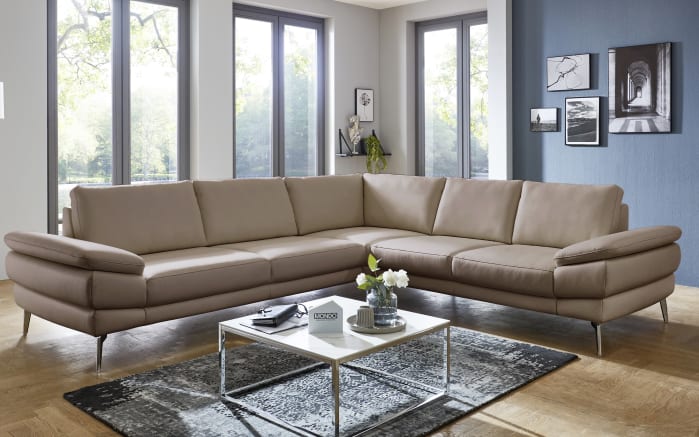 Leder Wohnlandschaft Civita, slate-01