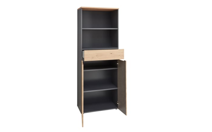 Büroschrank Memphis, Graphit/Artisan, inkl. Softclose Funktion-03