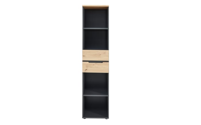 Büroregal Memphis, Graphit/Artisan, inkl. Softclose Funktion-02