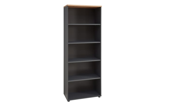 Büroregal Memphis, Graphit/Artisan Nachbildung-01