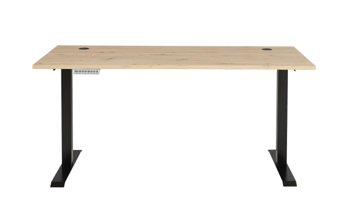 Schreibtisch Memphis, Artisan Eiche/schwarz, inkl. Funktionen-02