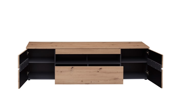 Wohnwand Memphis, Artisan Eiche Nachbildung/graphit, inkl. LED-Beleuchtung-07