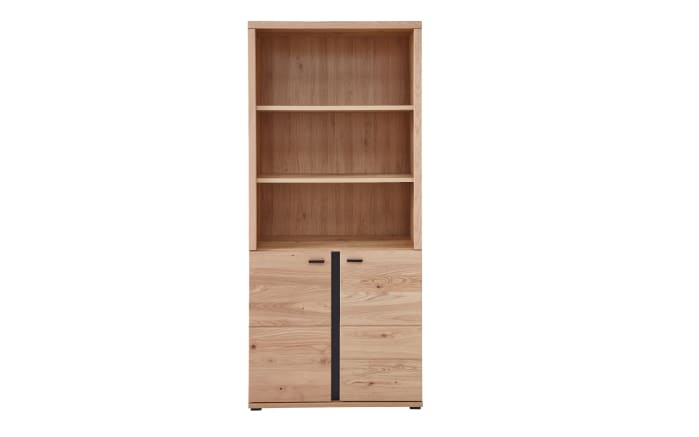 Büroschrank Sonos, Alteiche massiv/Artisan Eiche-Nachbildung, ca. 203 cm-02