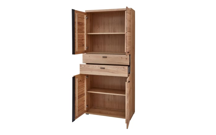 Büroschrank Sonos, Alteiche massiv/Artisan Eiche-Nachbildung, ca. 203 cm. inkl. Softclose Funktion-02