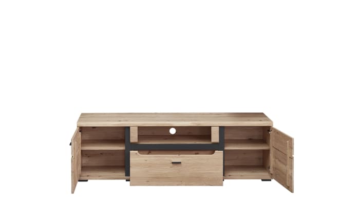 Lowboard Sonos II, Alteiche massiv/Artisan Eiche-Nachbildung-02