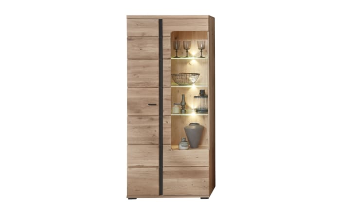 Vitrine Sonos II, Altesche/Artisan Oak Nachbildung, inkl. LED-Beleuchtung-01