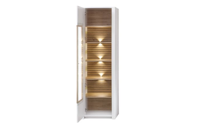 Vitrine Arktis, Eiche/weiß, 62 cm-02