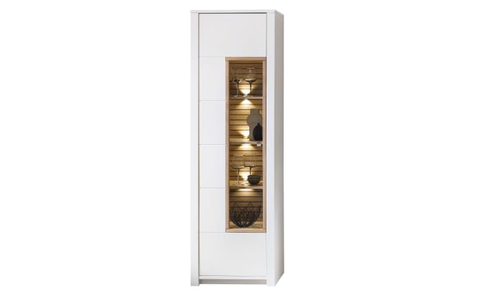 Vitrine Arktis, Eiche/weiß, 62 cm-01