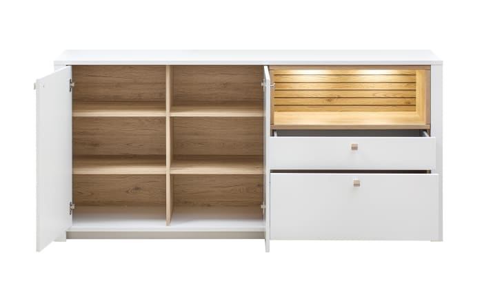 Sideboard Arktis, Eiche/weiß-02