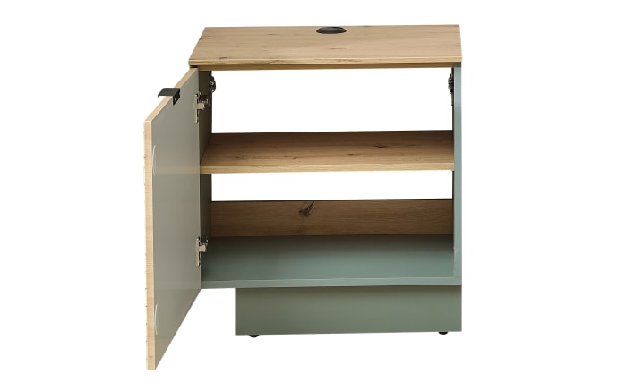 TV-Unterteil Ina, Artisan Eiche Nachbildung/schilfgrün-03