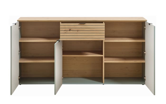Highboard Ina, schilfgrün/Artisan Eiche, 180 cm-02